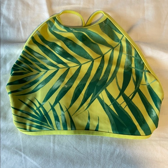 Aerie Palm Leaf Patterned High Neck Bikini - Picture 3 of 5